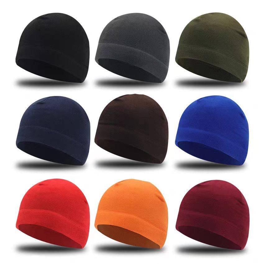 防寒保暖骑行小帽男女秋冬季滑雪抓绒帽头盔内胆帽骑行运动潮流帽