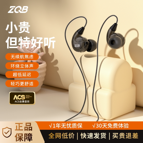 ZQB原装正品有线耳机Type-C接口