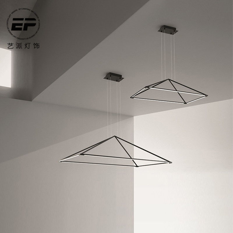 现代极简创意客厅餐厅灯北欧咖啡厅办公室酒店展厅样板房别墅吊灯