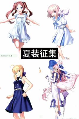 达达动漫Fgo夏装COS服装征集意向金