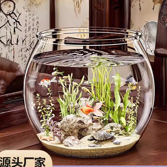 圆形塑料一体成型桌面缸