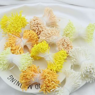 饰品配件diy缠花扭扭棒花芯石膏花芯发簪花心花蕊仿真花芯