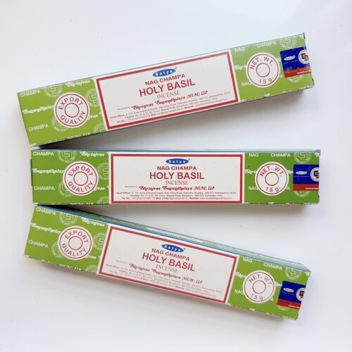 印度圣罗勒九层塔舒缓净化线香Satya Holy Basil Incense Sticks