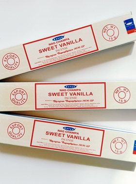 印度赛巴巴花香线香甜香草Satya Sweet Vanilla Incense Sticks
