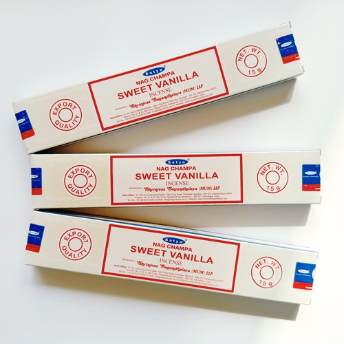 印度赛巴巴花香线香甜香草Satya Sweet Vanilla Incense Sticks