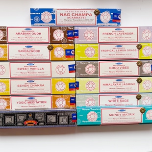 印度香真理赛巴巴熏香棒香安神冥想Satya Nag Champa Incense