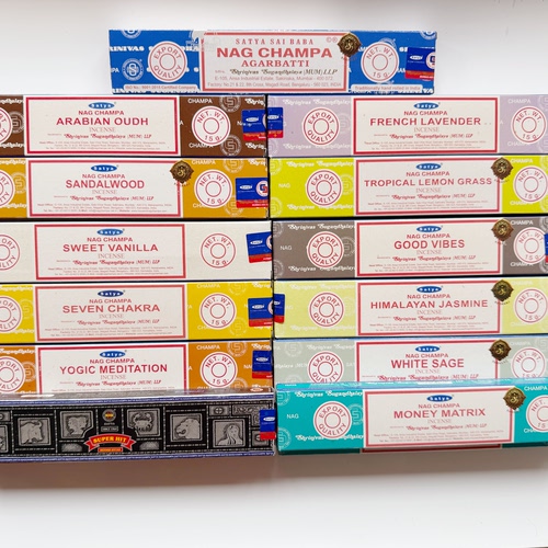 印度香真理赛巴巴熏香棒香安神冥想Satya Nag Champa Incense