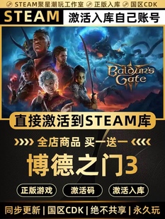 Steam正版【博德之门3】激活baldursgate3国区CDK激活码CDKEY入库