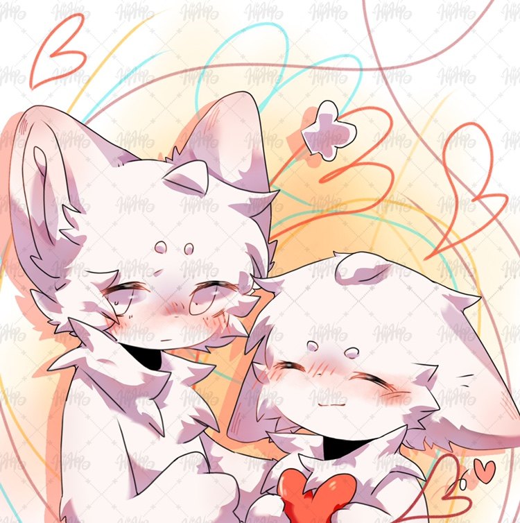 歆洛兽设furry七夕情人头像双人模板接稿兽设幻想生物定制白菜价