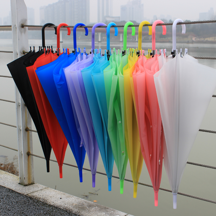 韩系无长杆半自动小清新雨伞