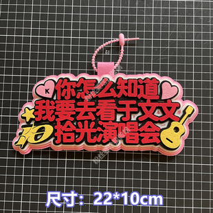 于文文演唱会挂件周边应援不织布包包钥匙扣小卡卡套书包挂饰
