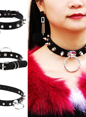 个性夸张欧美风圆形吊环项链