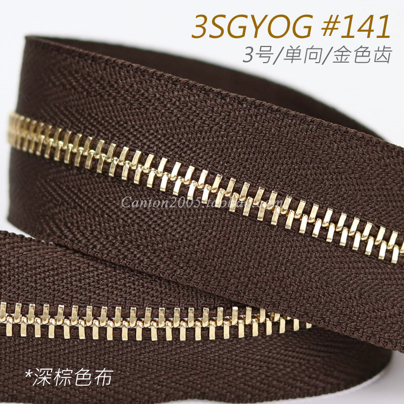 驴牌老花同色3号金属拉链YKK