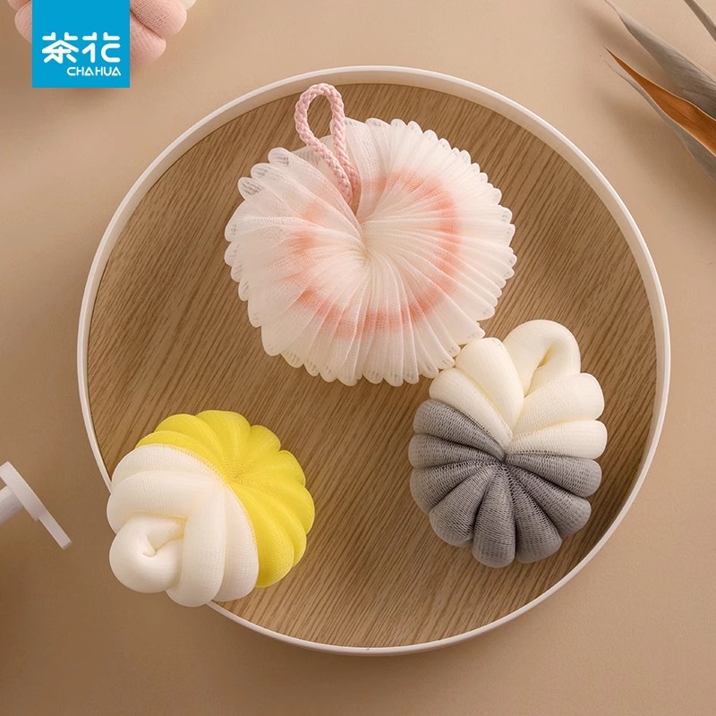 茶花浴花球家用不散搓澡洗浴起泡