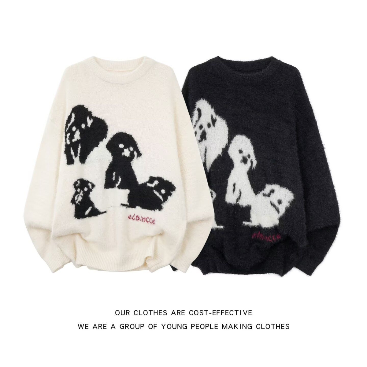 2024秋冬新款开衫毛衣美式复古休闲慵懒风V领针织衫男纯色外套