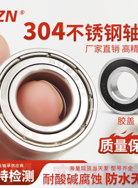 304不锈钢轴承 S6000Z 6001 6002 6003 6004 6005 6006 胶盖/钢盖