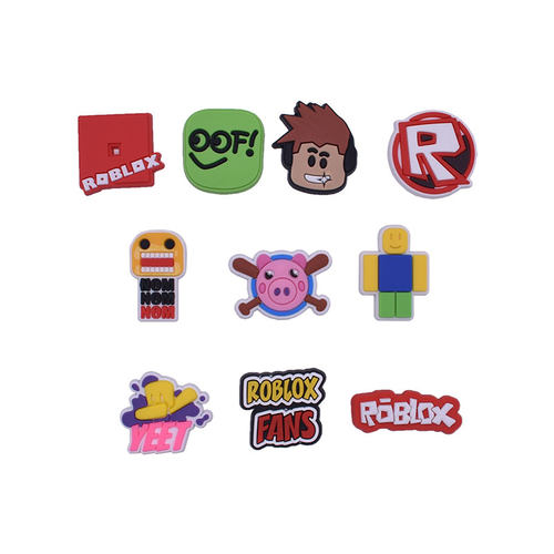 手工贴片ROBLOX系列DIY饰品配件手机壳装饰软胶贴片塑料平面贴片