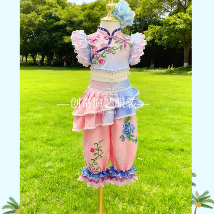 演出服定制小嫚舞蹈演出服舞蹈比赛服表演服专业定制