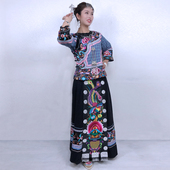 定制刺绣湘西苗族日常土家族服装 女云南民族风服饰 少数民族服装