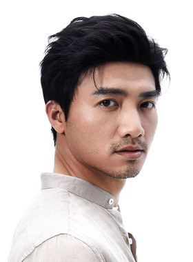瑞贝卡男士假发后背头短发头套
