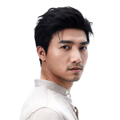 瑞贝卡男士假发后背头短发头套
