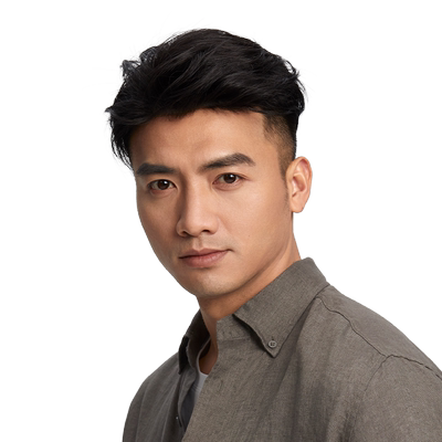 瑞贝卡全真发男士头顶补发片