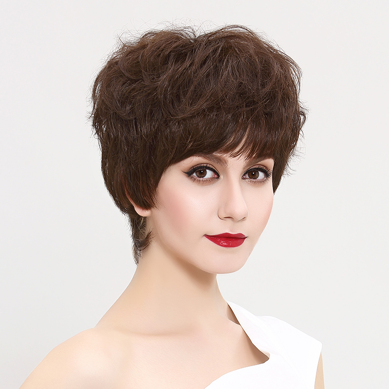 瑞贝卡假发女短卷发斜刘海中老年妈妈蓬松自然逼真遮白发头套|msdalam kategori Penjagaan rambut/rambut palsu, rambut palsu, rambut palsu seluruh - dari Buy2taobao.com untuk memberikan perkhidmatan ejen Taobao profesional membeli