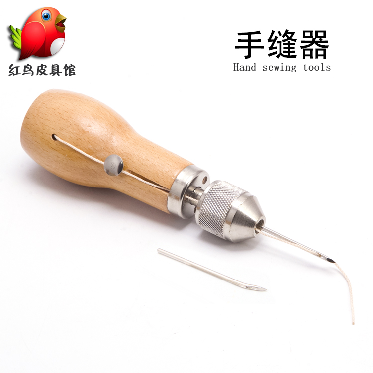 DIY皮艺皮雕缝线皮具皮革手缝器缝线机手工菱斩手缝线器-封面