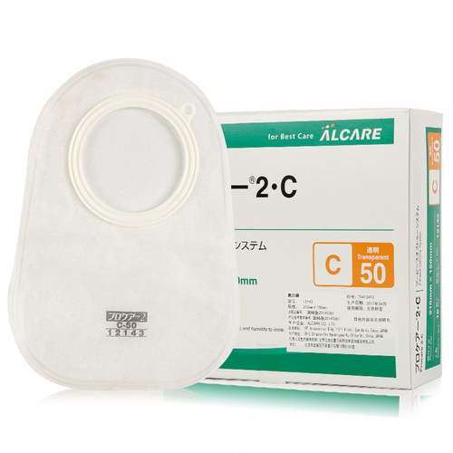 Alcare日本爱乐康12143两件式造口袋C50肠道闭口假肛门造瘘袋50mm