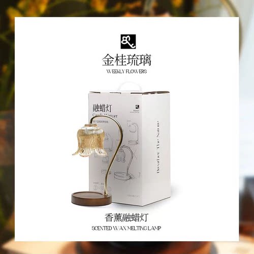 精致复古卧室香薰融蜡灯定时关闭
