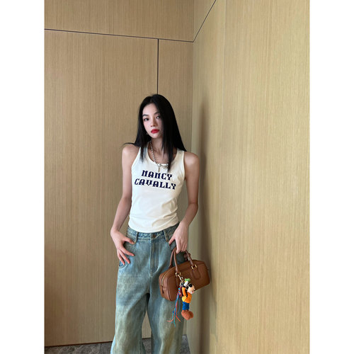 NancyCavally简约运动针织背心