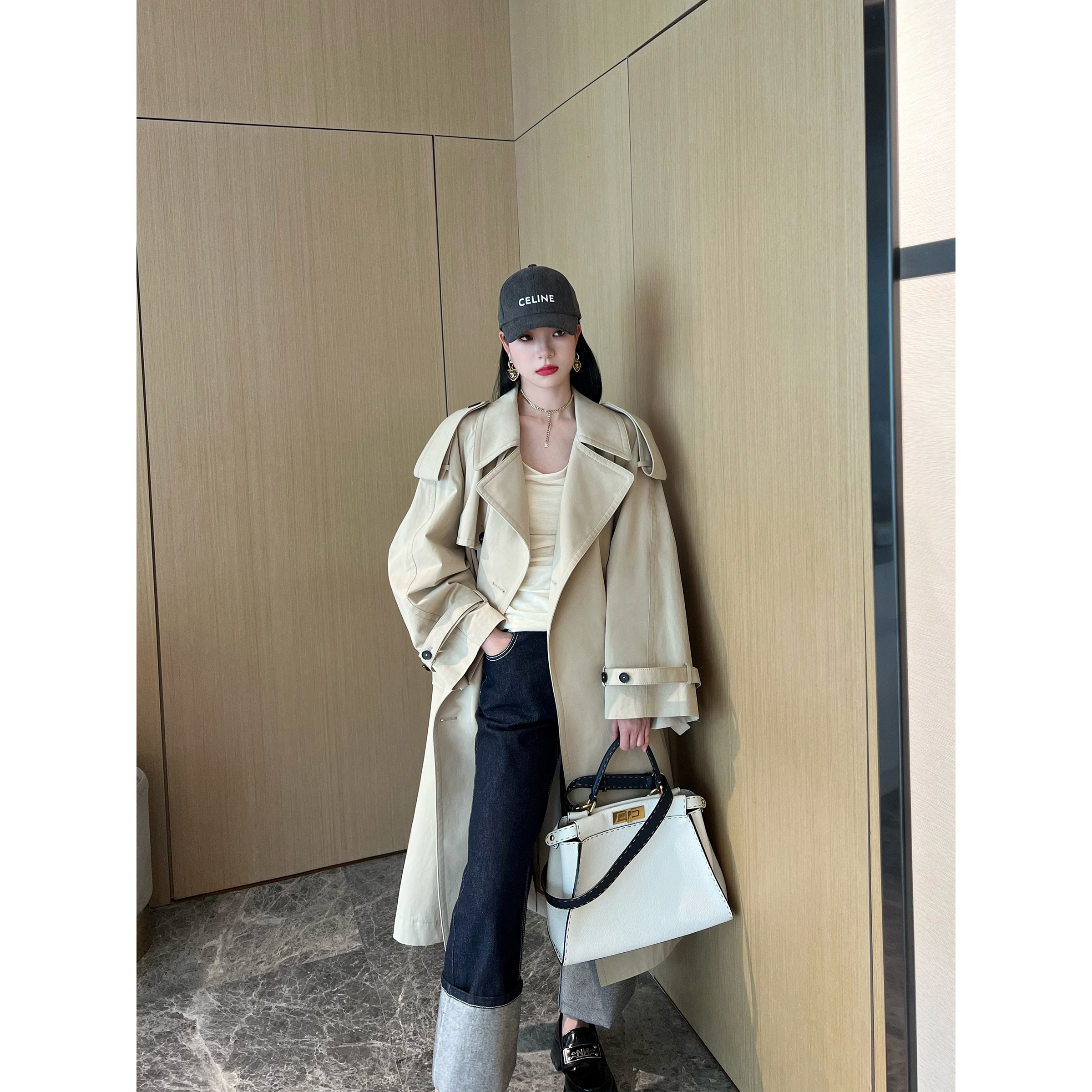 NancyCavally经典藏品立裁OS风衣