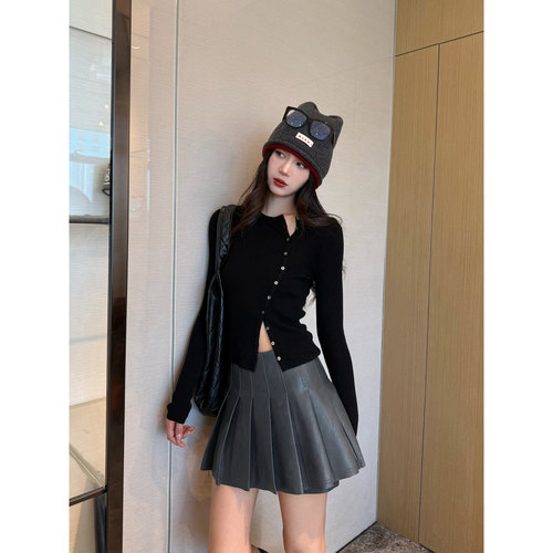 NancyCavally辣妹修身针织打底衫