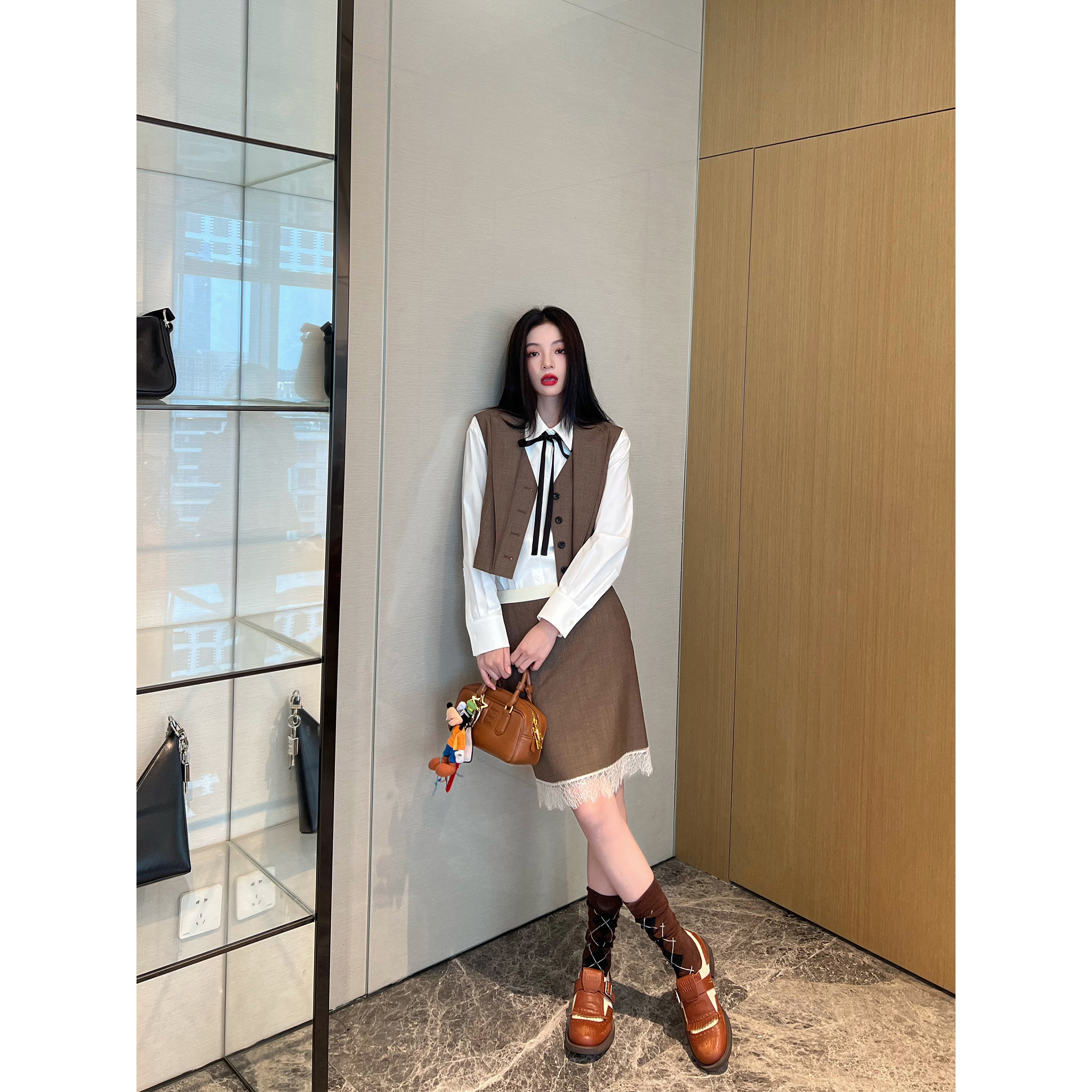 NancyCavally专柜款进口精纺羊毛 解构西装马甲/拼色蕾丝短裙套装,女装/女士精品,时尚套装,淘宝优惠券,粉丝福利购,淘宝优惠卷