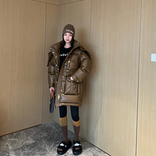 NancyCavally重磅系列 甄选超大高山芭莎卷皮草领95白鹅绒羽绒服