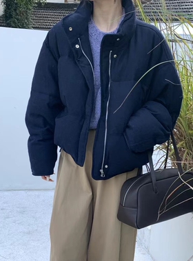 卡蔓诗enxi8111立领90白鸭绒羽绒服女韩系冬季新款小个子短款外套