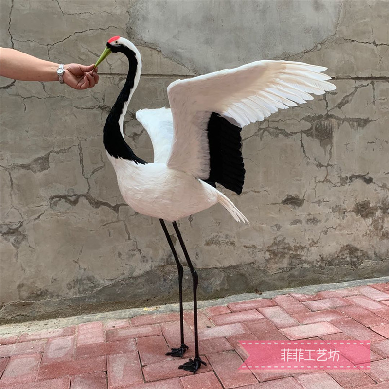 仿真影视拍摄道具家居客厅丹顶鹤