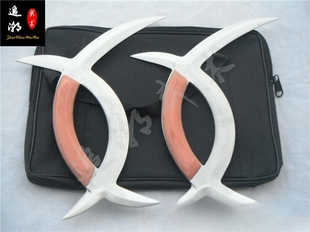 追潮武术八卦子午鸳鸯钺双钺单钺不锈钢表演训练钺送钺包店长推荐