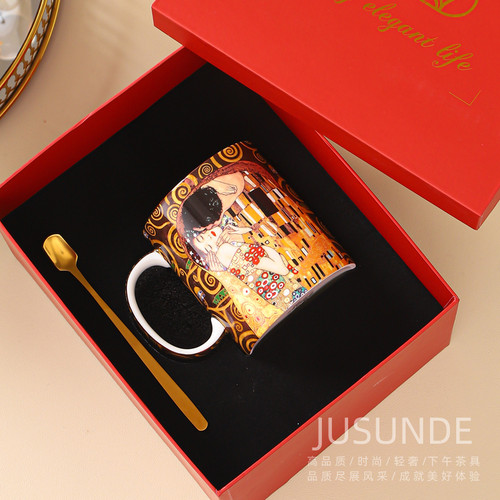 高档骨瓷马克杯jusunde欧式送礼