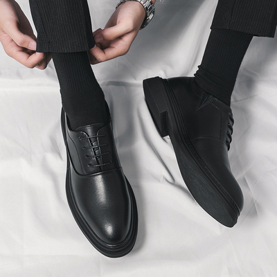 厚底休闲皮鞋英伦风正装商务