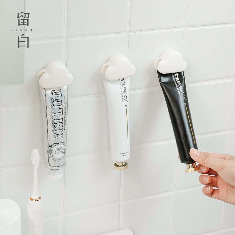 牙膏置物架挤牙膏神器洗面奶推夹