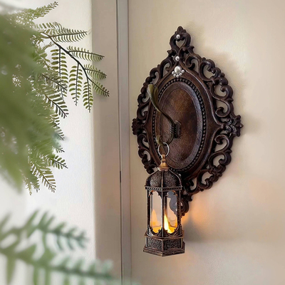 法式浮雕壁挂装饰壁灯客厅走廊过道玄关墙壁挂件复古工艺品高级感