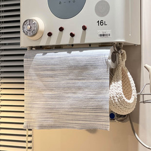 热水器遮挡罩厨房热水器抹布架装饰遮丑免打孔遮挡帘燃气改造架子