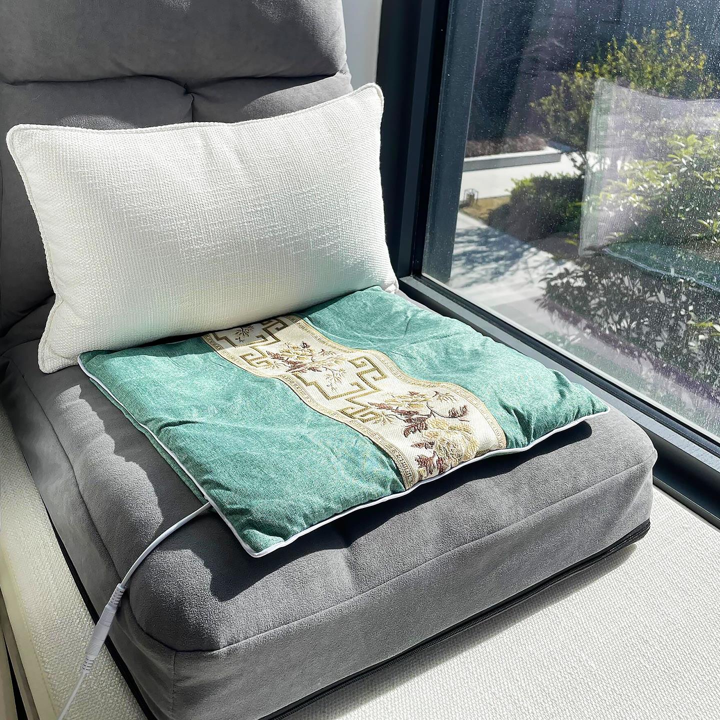 电加热艾灸坐垫办公室带椅子靠背