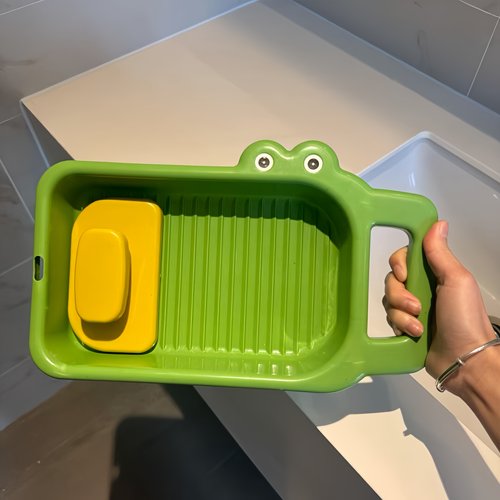 鳄鱼搓衣板洗衣盆懒人洗袜子神器宿舍内衣内裤专用手洗滚轮式搓板