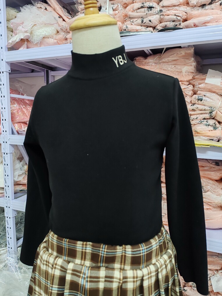 男童女童德绒新版加厚打底衫儿童半高领秋冬加绒保暖内衣童装长袖