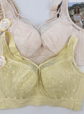 随意文胸7145薄款D杯大胸显小胖MM大码内衣全罩杯聚拢防下垂性感