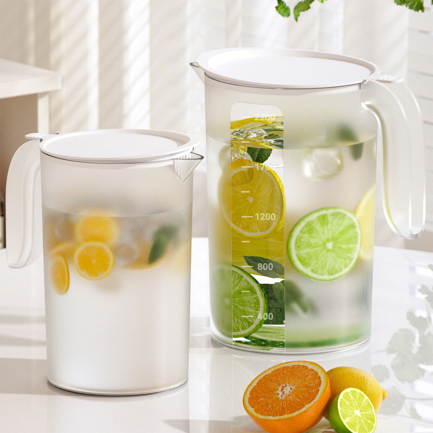 塑料食品级尖头斜口拉花杯带刻度