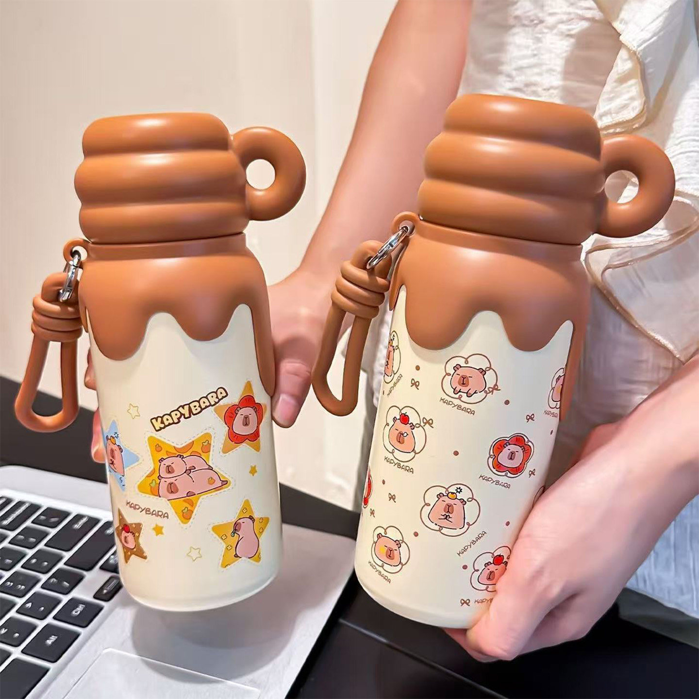 儿童保温杯直饮敞口上学专用防摔新款女孩小学生杯盖子可喝水杯子