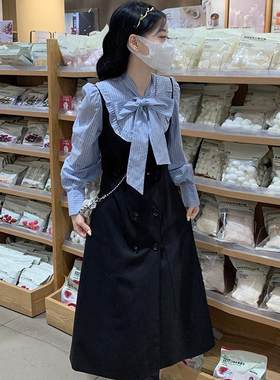 高中女生学院风气质长裙秋